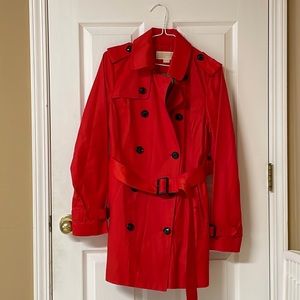 MK Red Raincoat